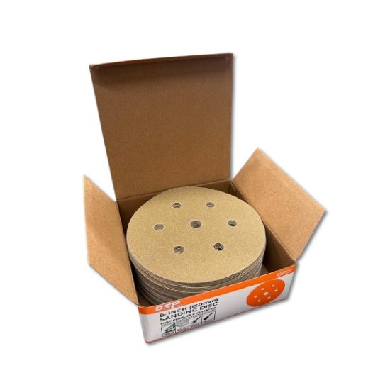BINIC B65 20% CERAMIC VELCRO DISC D150MM 7 HOLES (150) 50PCS