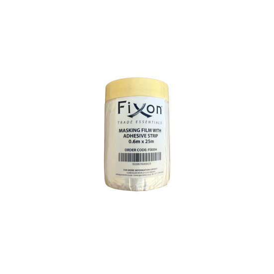 FIXON MASKING FILM WITH ADHESIVE STRIP 60CM X 25M FIXON MASKING FILM WITH ADHESIVE STRIP 60CM X 25M