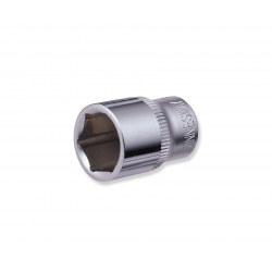 S04H2109 6PT FLANK SOCKETS 1/4 IN DR. 9MM