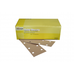 64908 SUNMIGHT 8 HOLE VELCRO FILE GOLD SHEET 70MM X 198MM (120) - 100P/P