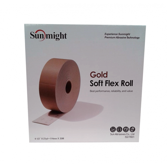 32119 SUNMIGHT SOFT FLEX PAD ROLL GOLD 114MM X 25M (800) - EACH