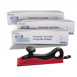 SUNMIGHT SUN NET CERAMIC VELCRO 70 X 420MM (320) ( X3 BOXES )+ FIXON SANDING BLOCK 400 X 70MM