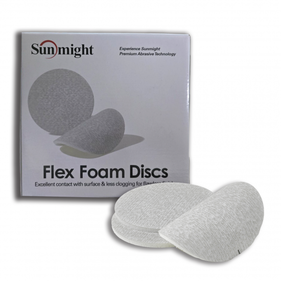 03722 SUNMIGHT Flex Foam Velcro Disc 150mm (1500) 10pc